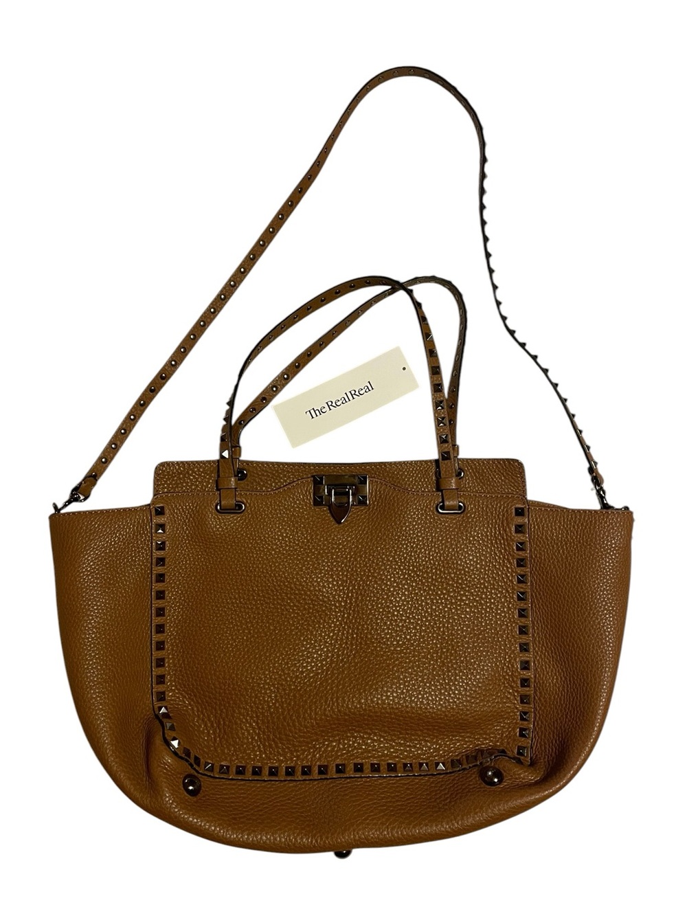 Valentino Rockstud Tote Bag w/ Crossbody Strap - Excellent Condition - Authentic - Picture 11 of 13